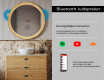 Spiegel in een houten lijst met LED-verlichting #7