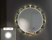 Rond verlichte decoratieve spiegel led voor de gang - Art Deco #4