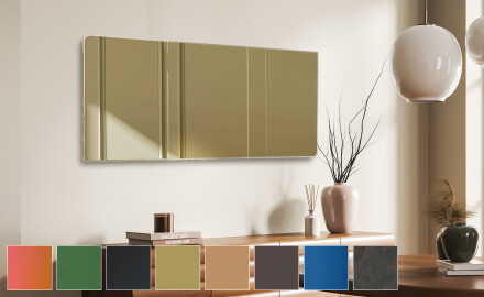 Afgerond wand decoratie spiegel L173