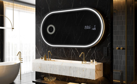 Moderne badkamer spiegel met LED-verlichting L231