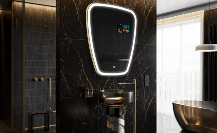 Onregelmatige Spiegel met verlichting LED SMART Z222 Google